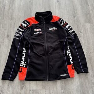 Aprilia Racing Ixon Full Zip Jacket Size Men's XL Black Piaggio Group